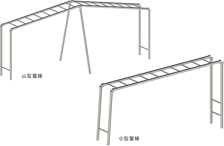 山型雲梯、小型雲梯